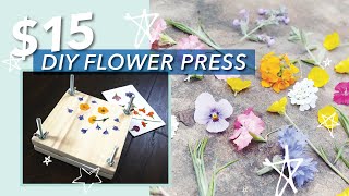 🌼 DIY Flower Press for under $15! 🌼 Affordable DIY, tips & tricks for pressing flowers