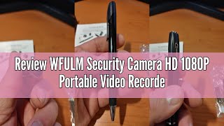 Review WFULM Security Camera HD 1080P Portable Video Recorder Mini Nanny Cam with Loop Recording, Ph