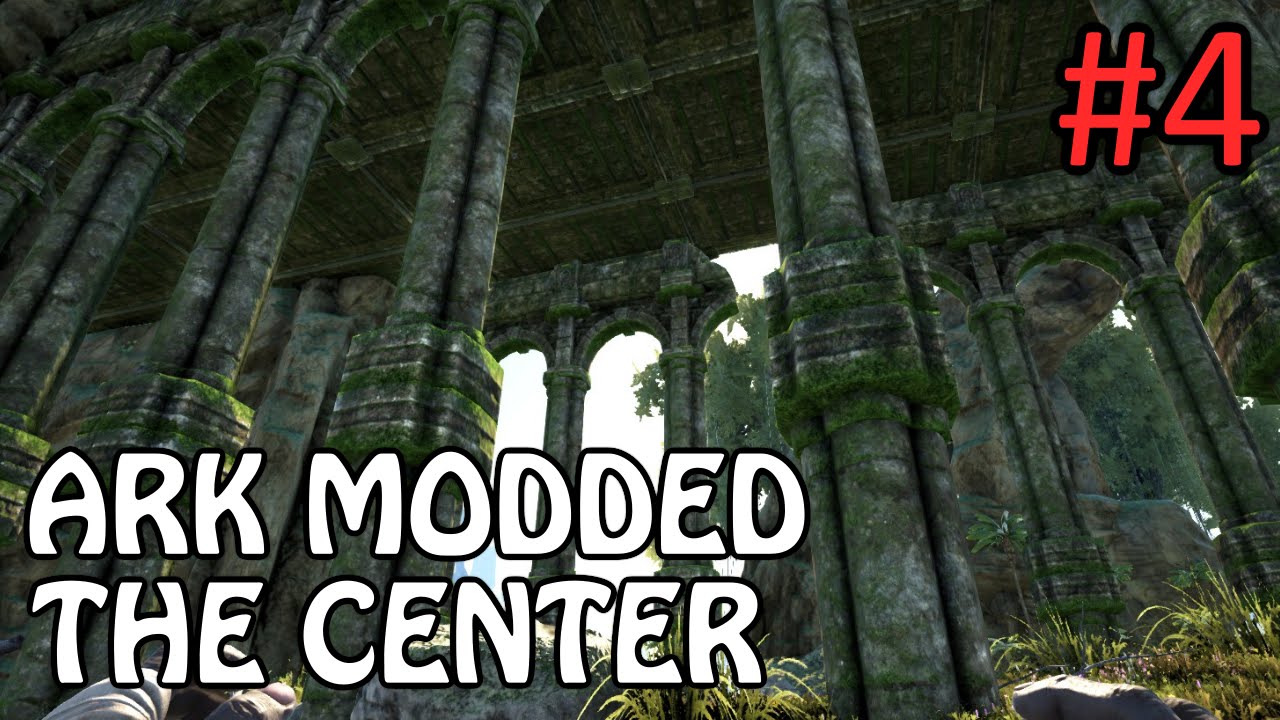 Ark Modded 4 Exploring For Ruins The Center Map Youtube