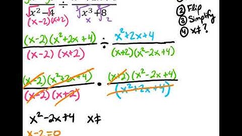 Dividing Rational Expressions Part 1 Video