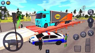 경찰 검문소 불법 수송 🚔👮 트럭 시뮬레이터: 궁극 - BEST 2021 자동차 시뮬레이터 게임 Android/IOS 게임 플레이 screenshot 1