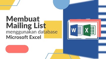 Cara membuat Mail Merge di Microsoft Word dengan database Microsoft Excel #caramembuatmailinglist