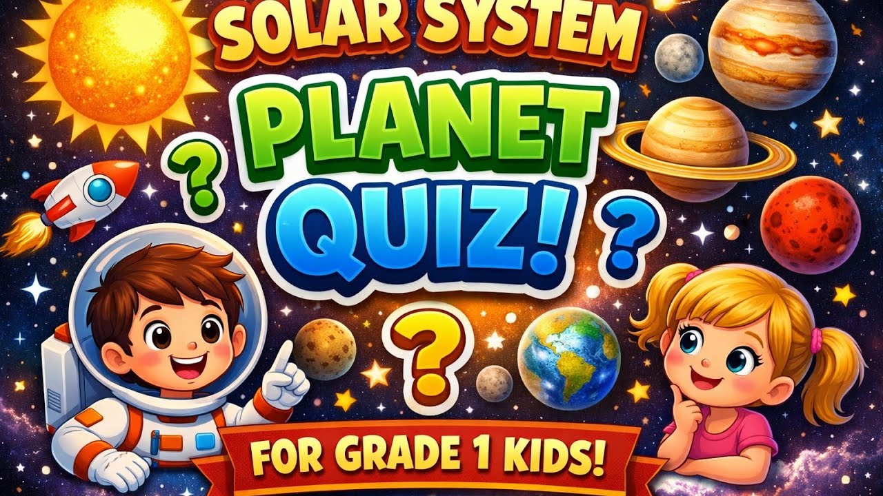 Planet Quiz for Grade 1 🌍 | Fun Space Questions for Kids | Quiz of the day