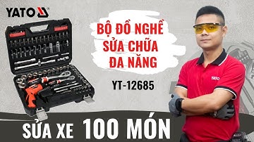 100 Món | Bộ đồ nghề sửa chữa tổng hợp Yato (Ba Lan) YT-12685