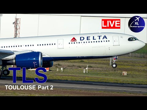 LIVE TLS TOULOUSE Blagnac Airport Planespottng AIRBUS Factory, Part 2 Free view, Sept 12 2025