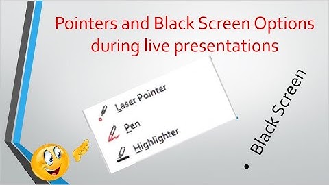 How to use Laser Pointer Highlighter and pen during live PowerPoint presentation