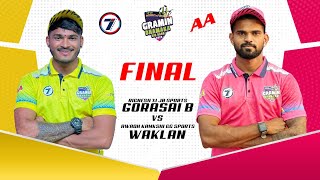 FINAL | Rignesh 11 JB Gorsai B vs Awadh kamkshi 11 GG sports waklan | GRAMIN DHAMAKA BIG BASH