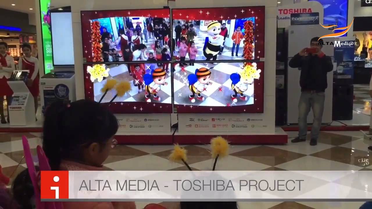 ALTA MEDIA TOSHIBA PROJECT Interactive AR digital marketing