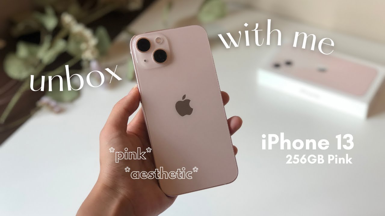 iPhone 13 Pink Unboxing Aesthetic Phone Set Up & Camera Testing