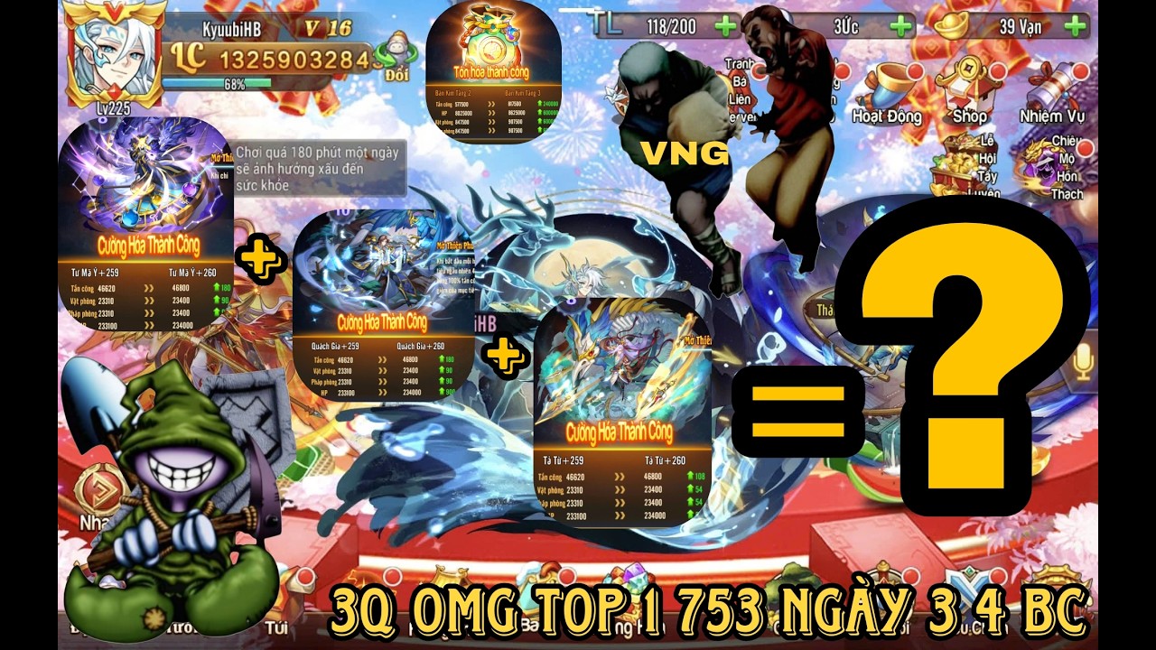3Q OMG CÙNG XEM TOP 1 S753 THÀNH ĂN MAY SAU KHI UP 3 TRÂN PHẨM GIỐNG IDOL TRONG NGÀY 4 5 BANG CHIẾN