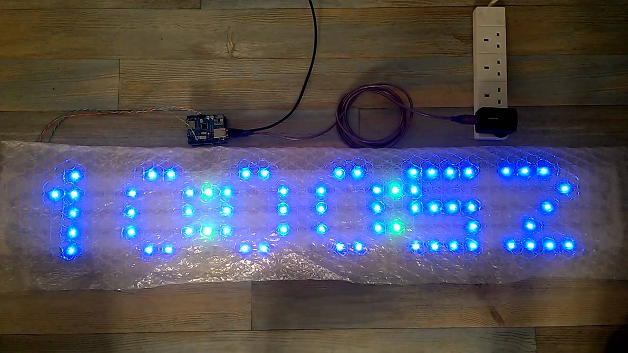 Arduino NTP LED clock
