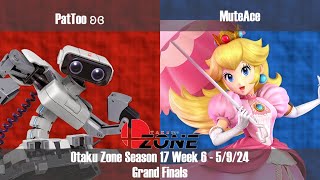 OZone17W6 - GF - PatToo [ROB] vs MuteAce [Peach]