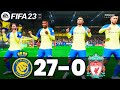 FIFA 23 - MESSI, RONALDO, MBAPPE, NEYMAR, ALL STARS PLAYS TOGETHER | Al NASSR 27-0 LIVERPOOL