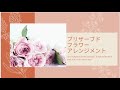 【プリザーブドローズの開花アレンジ】