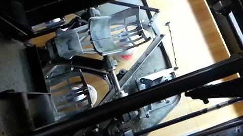 Bowling Pin Setter Machine off spot pins SLOW MOTION!
