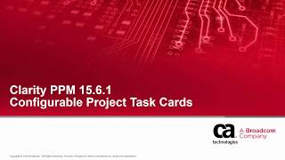 Clarity PPM 15.6.1 Configurable Project Task Cards screenshot 3