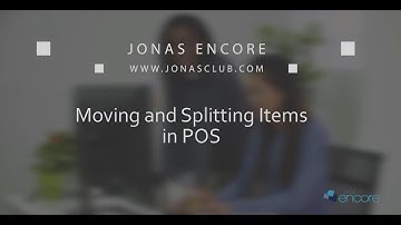 Point of Sale - Moving and Splitting Items in POS