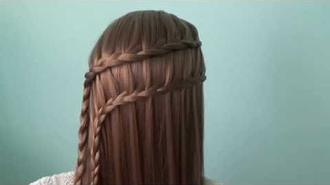 AnaTran - Cách tết tóc thác nước 2 tầng xéo cực XINH