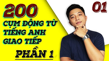 HƯỚNG DẪN HỌC 200 CỤM ĐỘNG TỪ TIẾNG ANH THÔNG DỤNG NHẤT - PHẦN 1