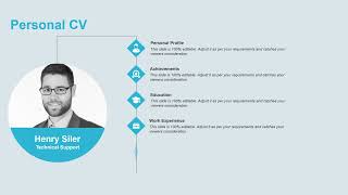 Personal CV PowerPoint Presentation | Kridha Graphics