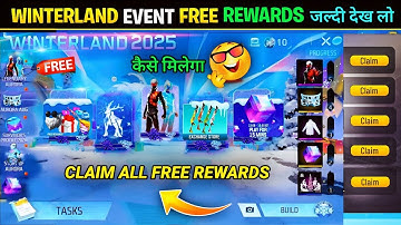 Free fire Winterland Event 2025🔥🤯 | Claim Winterland Event Free Rewards Bundle | Free Fire New Event