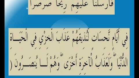 القران الكريم سورة فصلت الاية 16.wmv