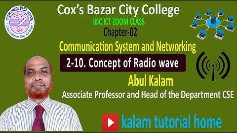 2 10  Concept of Wireless media Radio wave|