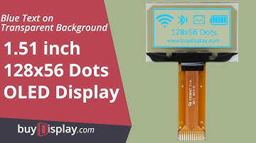 Blue 1.51 inch Transparent OLED Display 128x56 Controller SSD1309 SPI