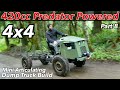 420cc Predator powered articulating 4x4 dump truck build part 8
