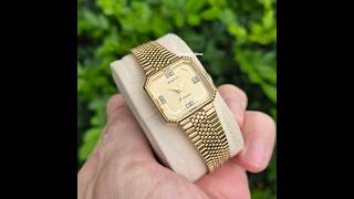 Jam Tangan Rado Gold Tone Automatic 17 Jewels Swiss Made Ref 558.7921.2