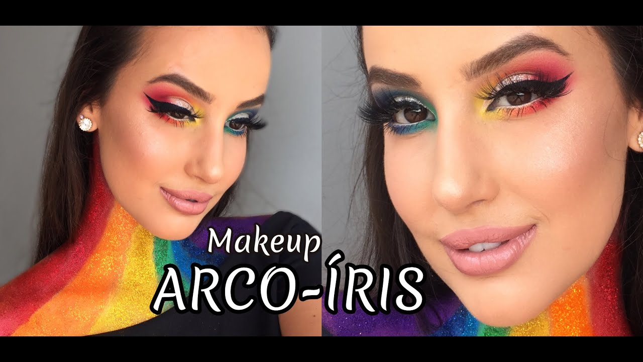 Tutorial de Maquiagem de Arco-íris 🌈✨, Barbie Vlogs