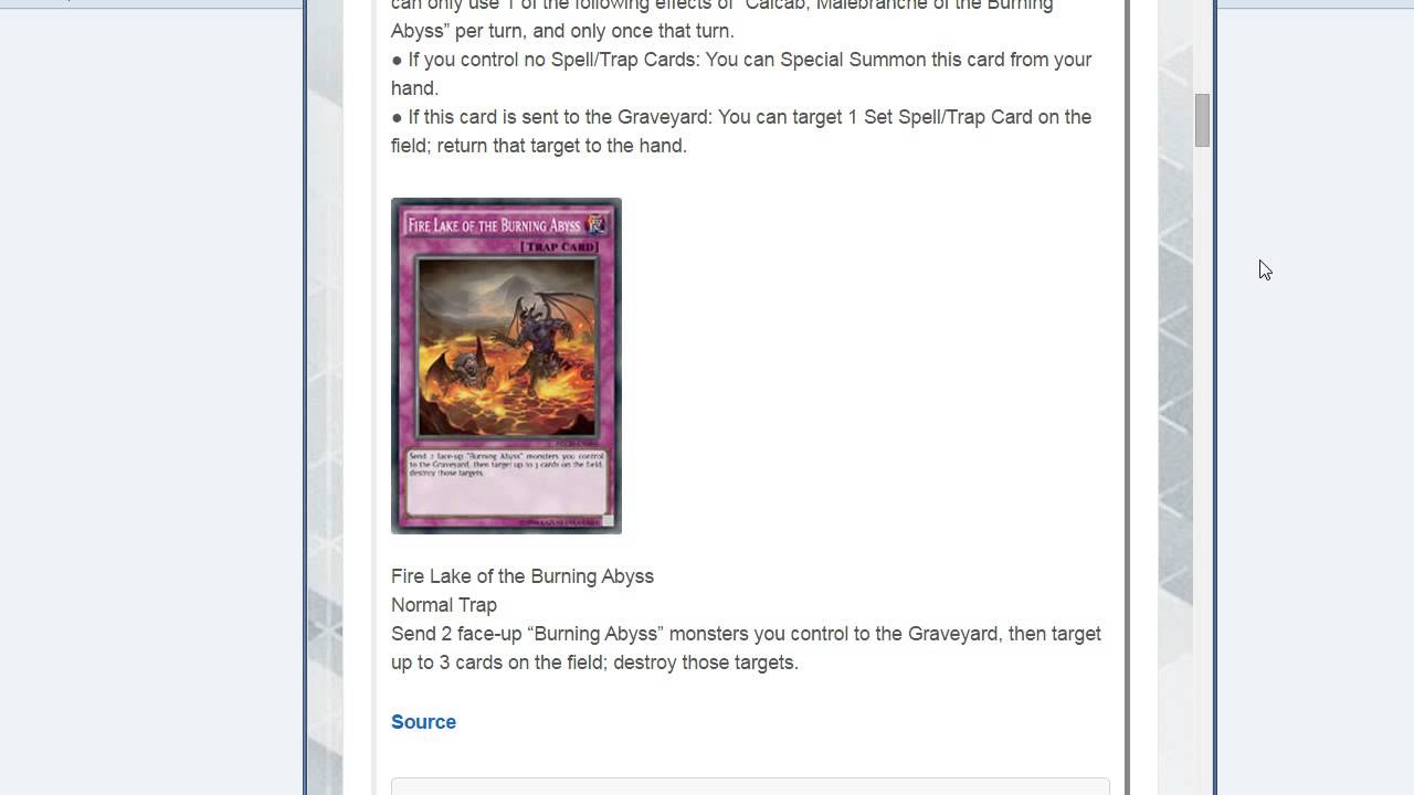 New Burning Abyss Cards YouTube