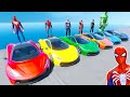 Homem-Aranha With Super-heróis Can Jump Over At The ALAMO SEA Sports Cars Spider man,Hulk - GTA 5