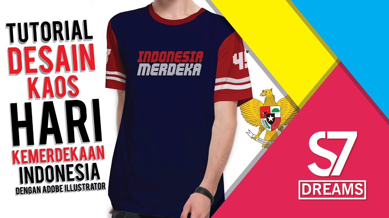 Tutorial Desain Kaos Hari Kemerdekaan Indonesia Dengan Adobe