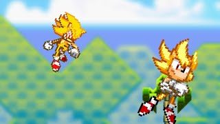 Super Sonic (Frontiers) vs Fleetway Super Sonic Super Sonic (Frontiers) vs Fleetway Super Sonic