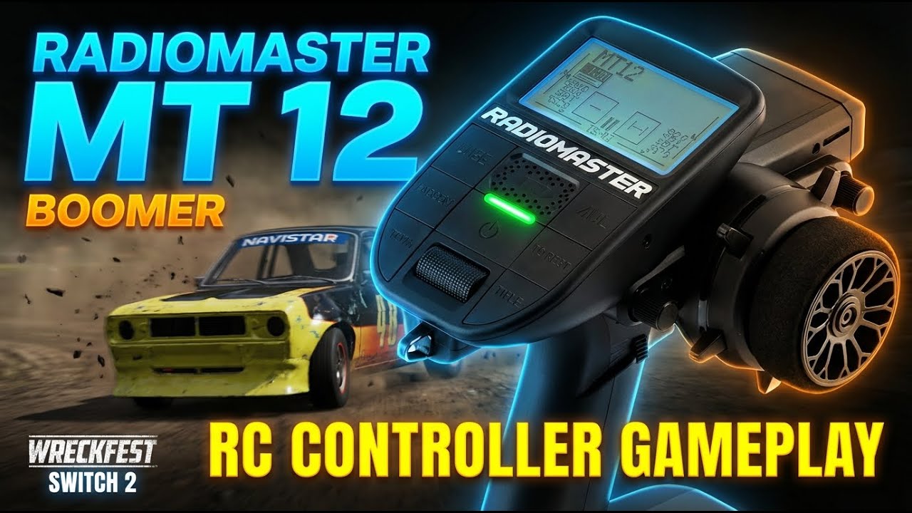 RadioMaster MT12: Boomer - Wreckfest Switch 2 | RC Controller Gameplay (POV)