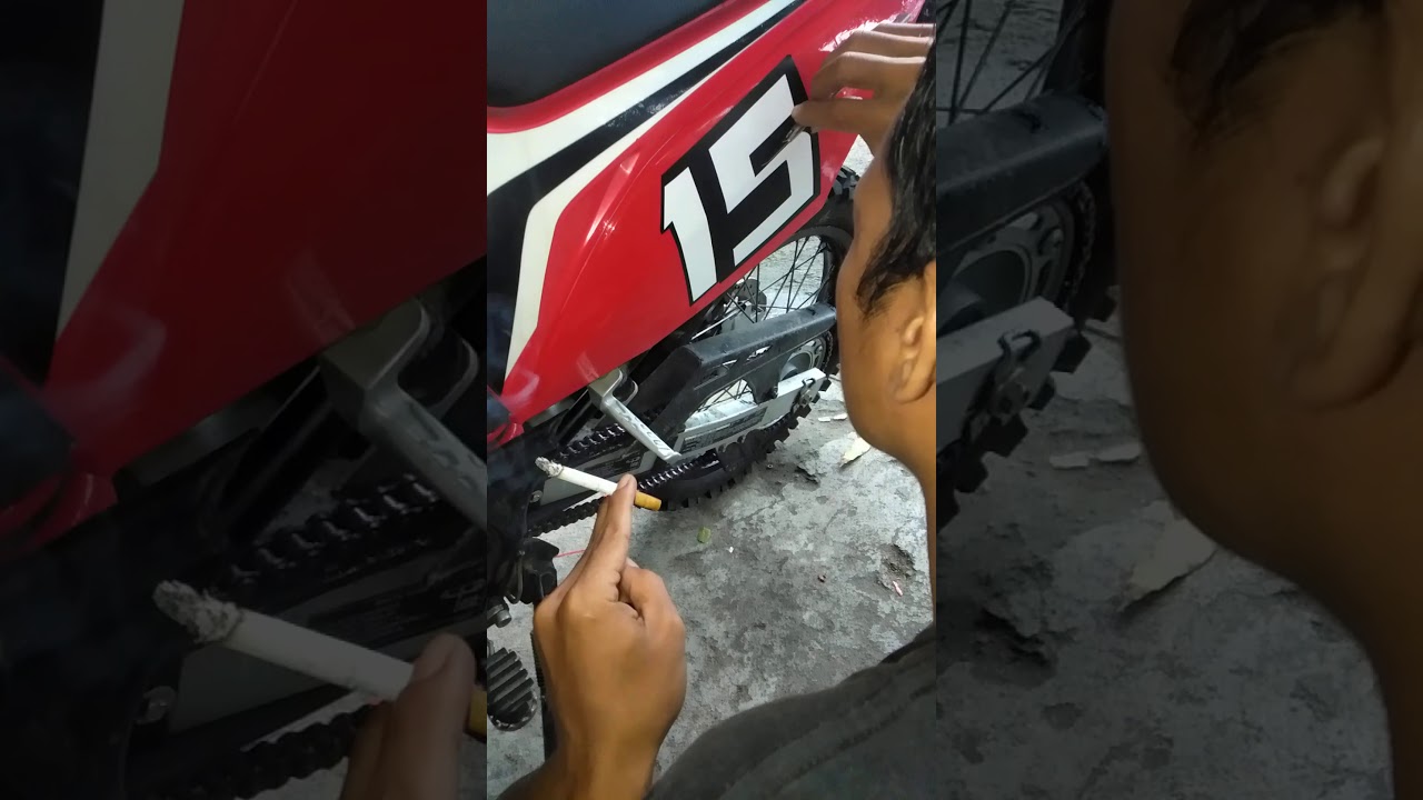 Cutting stiker  manual motor crf  YouTube