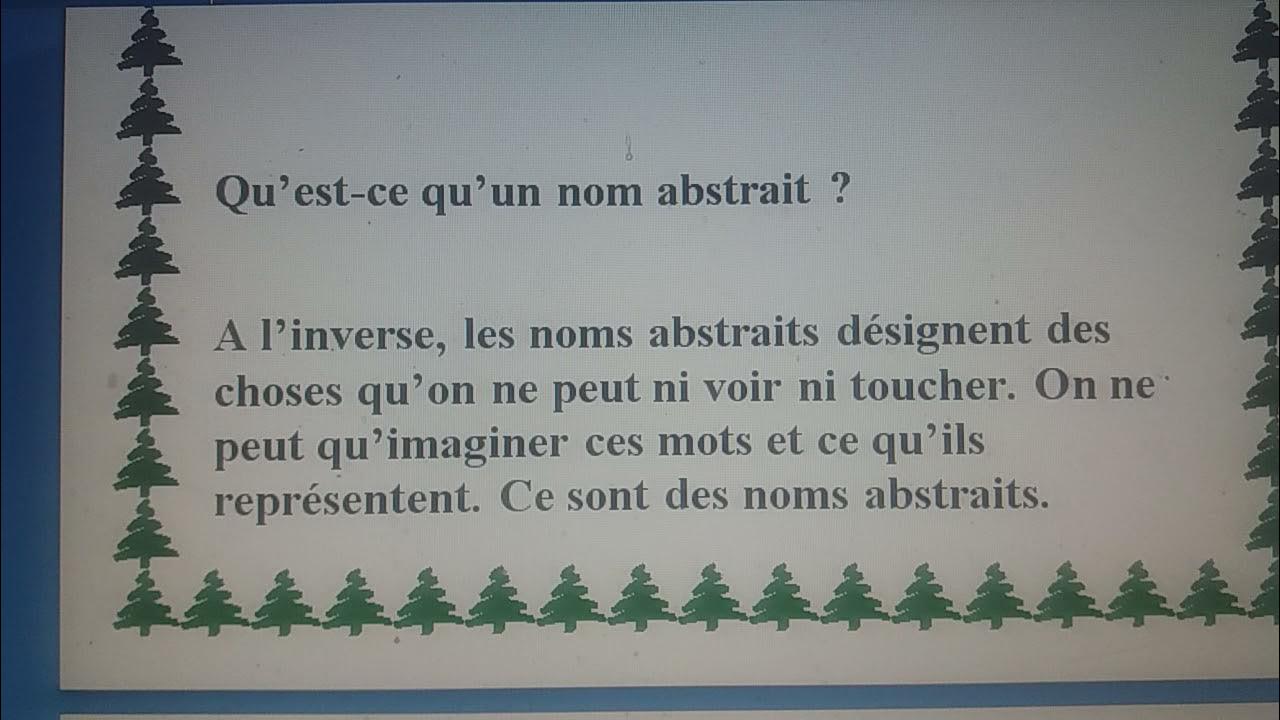 grammaire بالدراجة le nom concret et le nom abstrait  YouTube