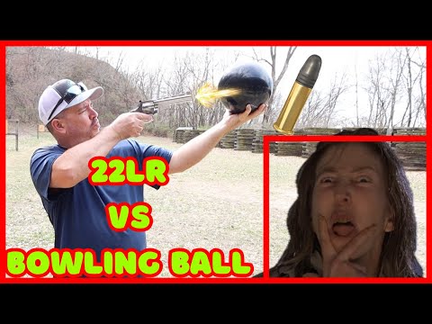 22lr VS Bowling Ball / Colt King Cobra 6