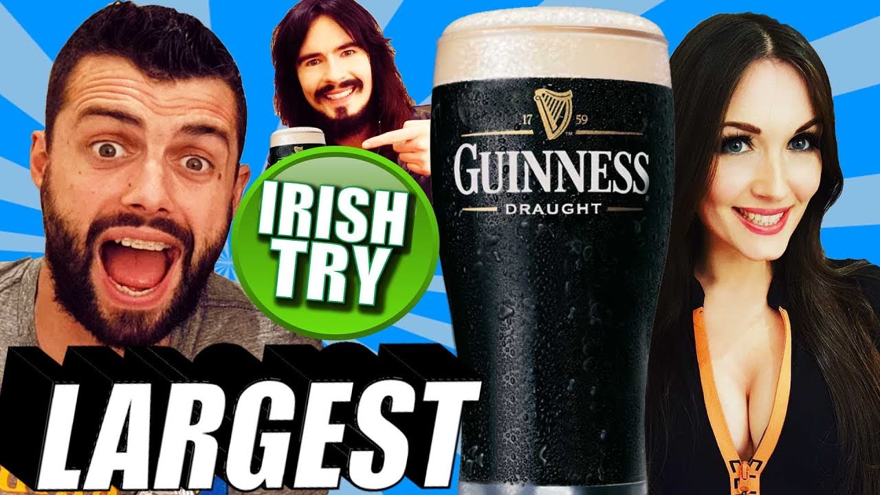 Irish People Try Largest Pint Of Guinness Challenge!! (2.5L Yard