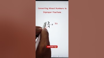 Converting Mixed Numbers to Improper Fractions #fractions #mixednumbers #mathteachergon
