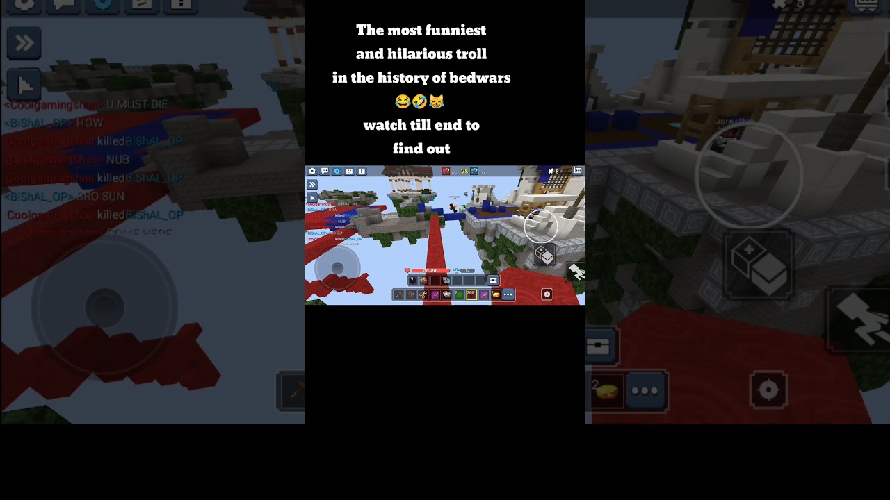 The funniest troll ever in the history of bedwars 🤣😂 