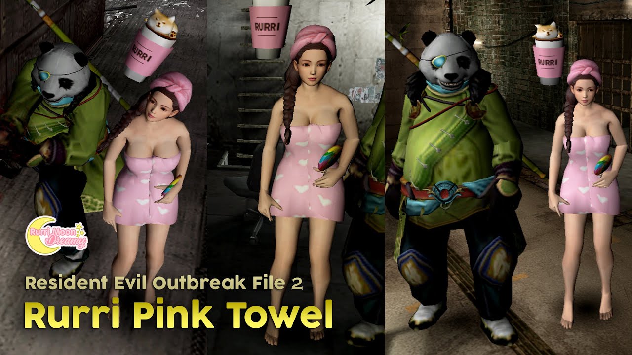 Resident Evil Outbreak File 2 - Rurri Pink Towel