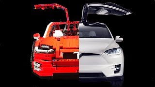 Lego Technic Tesla Model X 1:10 scale powered by BuWizz