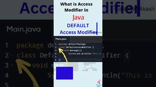 What Is Access Modifier In Java | Public, Protected, Default | #shorts #viral #viralvideo #trending