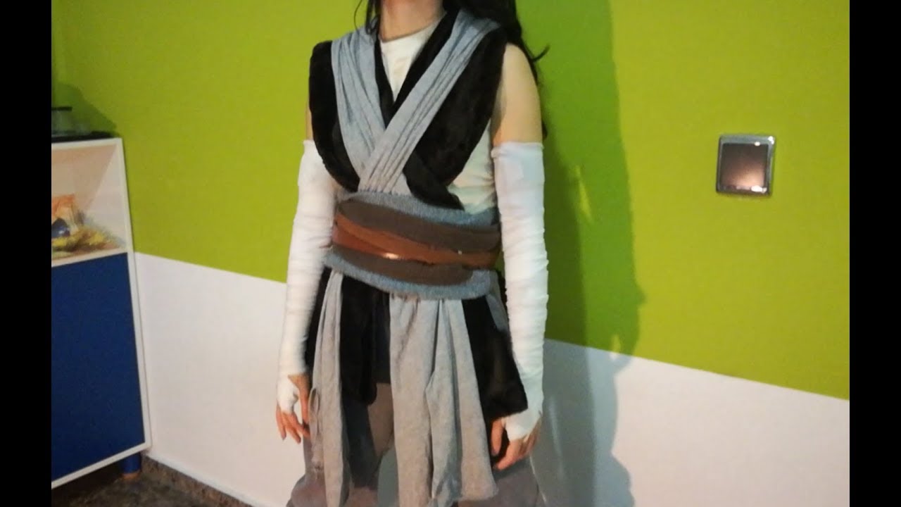 Centrar leyendo Culpable Rey Costume, Episode VIII, jedi girl, easy and free homemade STAR WARS suit  - YouTube