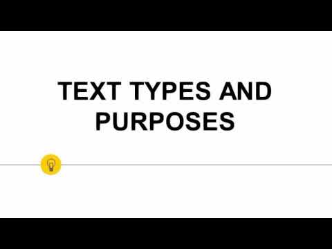 6 Text Types And Purposes