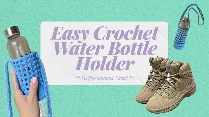 Learn to Crochet a Stylish Water Bottle Holder!