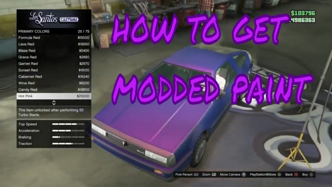 How to get modded colors on your car GTA 5 online (3d paint glitch) 😱