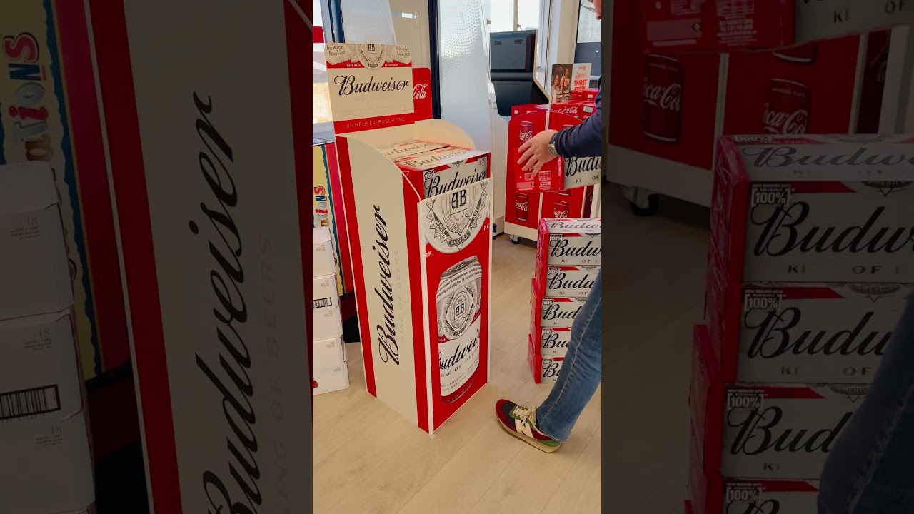 Budweiser "Standard" Spring Loaded Display | Vertical Vendors 